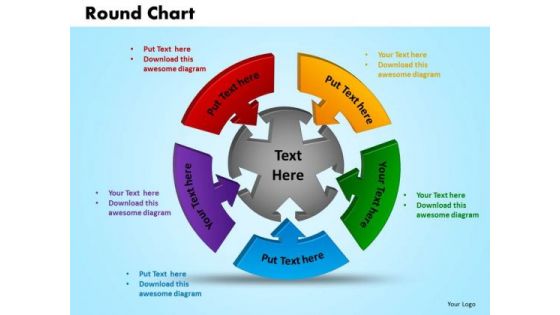 PowerPoint Theme Round Chart Business Ppt Slide