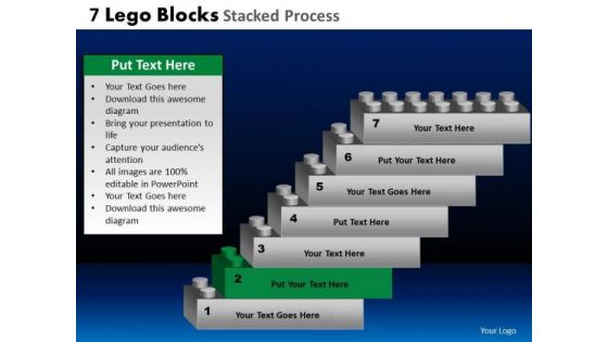 PowerPoint Theme Sales Lego Blocks Ppt Slide