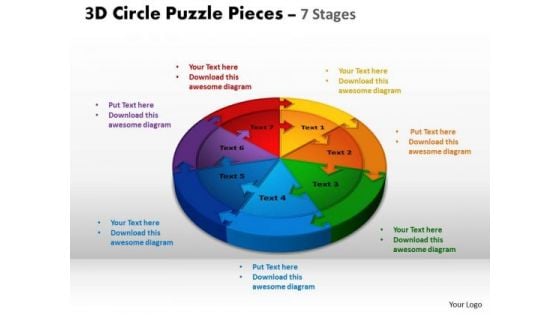 PowerPoint Theme Strategy Circle Puzzle Ppt Presentation