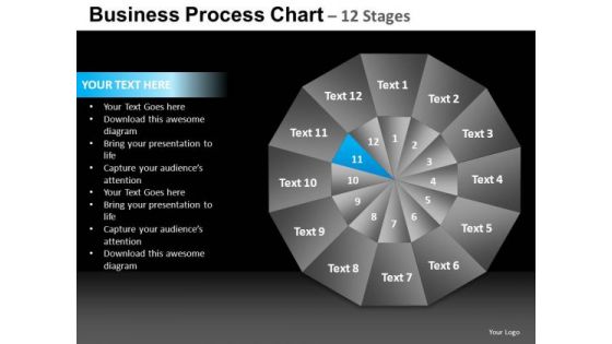 PowerPoint Theme Strategy Pie Chart Ppt Design