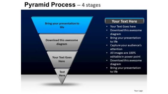 PowerPoint Theme Strategy Pyramid Process Ppt Backgrounds