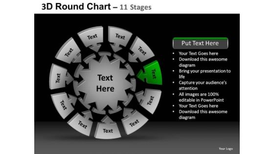 PowerPoint Theme Strategy Round Chart Ppt Template