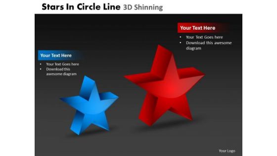 PowerPoint Theme Success Stars In Circle Ppt Design