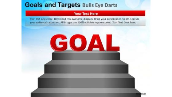 PowerPoint Theme Teamwork Goals And Targets Ppt Design