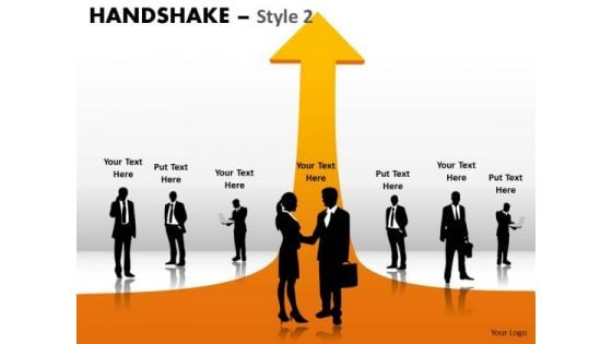 PowerPoint Theme Teamwork Handshake Ppt Process