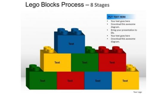 PowerPoint Theme Teamwork Lego Blocks Ppt Designs