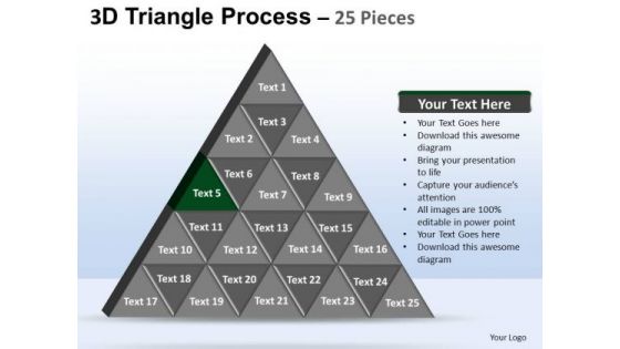 PowerPoint Theme Teamwork Triangle Process Ppt Theme