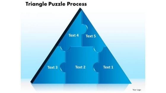 PowerPoint Theme Triangle Puzzle Business Ppt Theme