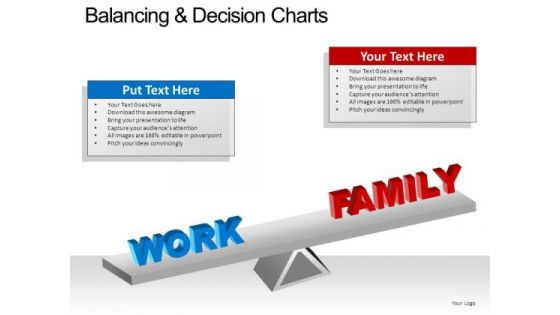 PowerPoint Theme Work Family Balancing Decision Ppt Templates