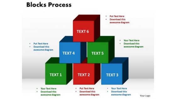 PowerPoint Themes Blocks Process Company Ppt Presentation