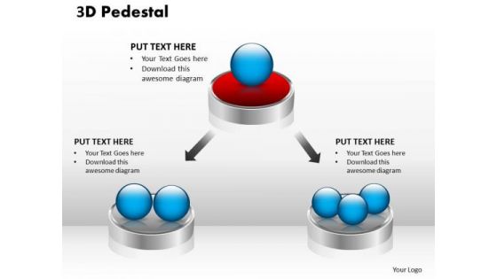 PowerPoint Themes Business 3d Pedestal Ppt Templates