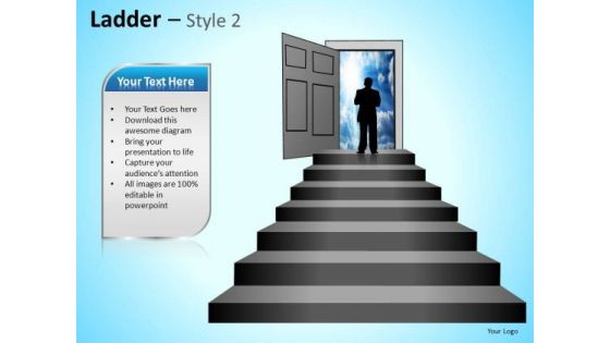 PowerPoint Themes Business Competition Ladder Ppt Templates