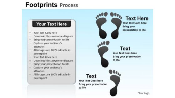 PowerPoint Themes Business Designs Footprints Process Ppt Slides