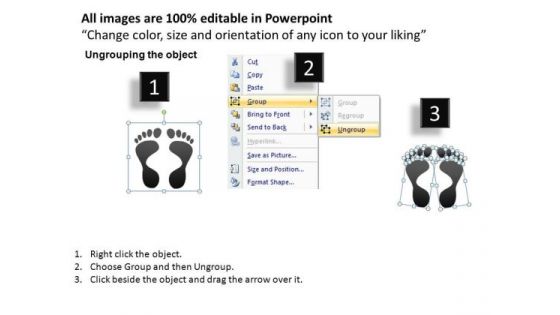 PowerPoint Themes Business Designs Footprints Process Ppt Slides