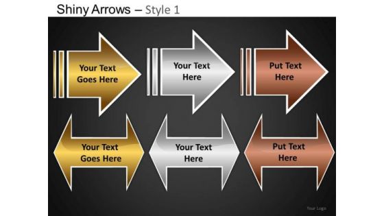 PowerPoint Themes Business Growth Shiny Arrows Ppt Design