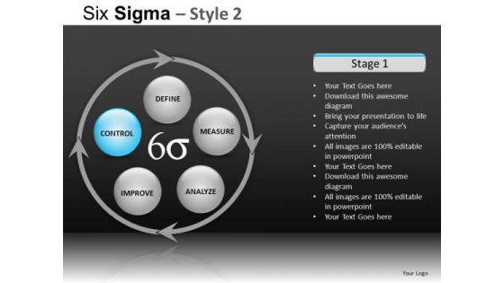 PowerPoint Themes Business Growth Six Sigma Ppt Templates