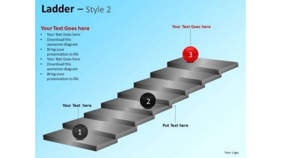 PowerPoint Themes Business Leadership Ladder Ppt Templates