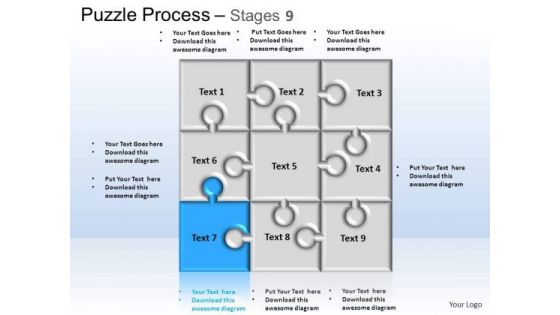 PowerPoint Themes Business Puzzle Process Ppt Slides