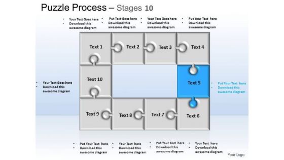 PowerPoint Themes Business Puzzle Process Ppt Template