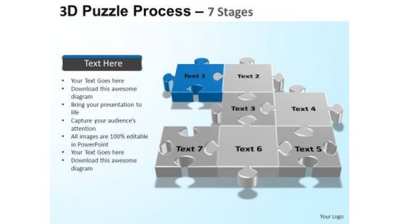 PowerPoint Themes Business Puzzle Process Ppt Theme