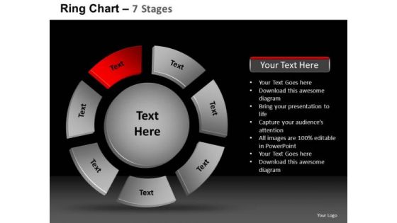 PowerPoint Themes Business Ring Chart Ppt Templates