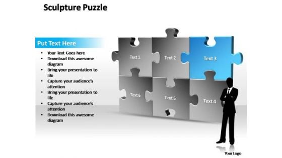 PowerPoint Themes Business Sculpture Puzzle Ppt Templates