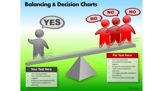 PowerPoint Themes Business Strategy Balancing Decision Charts Ppt Designs