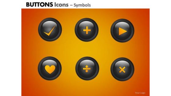 PowerPoint Themes Business Strategy Buttons Icons Ppt Process