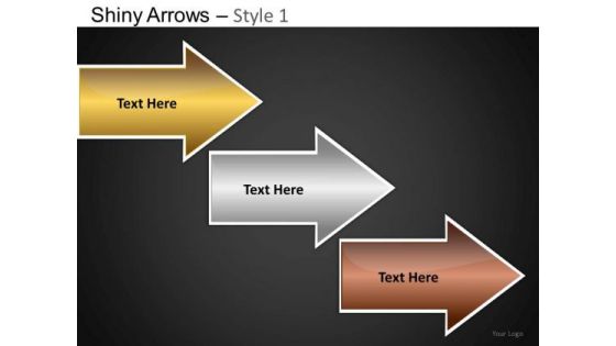 PowerPoint Themes Business Strategy Shiny Arrows Ppt Templates