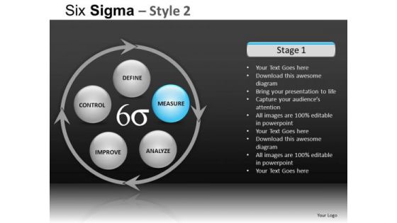 PowerPoint Themes Business Success Six Sigma Ppt Slide Designs
