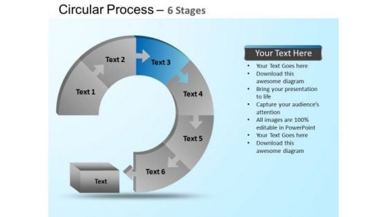 PowerPoint Themes Chart Circular Ppt Themes