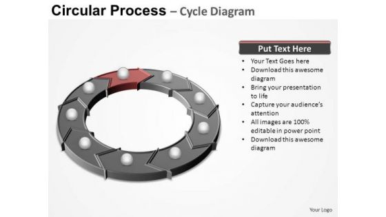 PowerPoint Themes Chart Circular Process Ppt Design