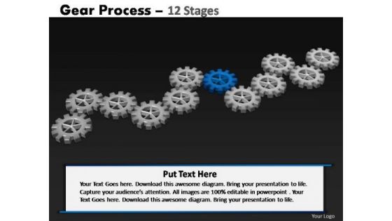 PowerPoint Themes Chart Gears Process Ppt Design