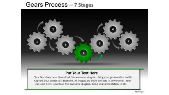 PowerPoint Themes Chart Gears Process Ppt Designs