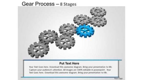 PowerPoint Themes Chart Gears Process Ppt Slide Designs