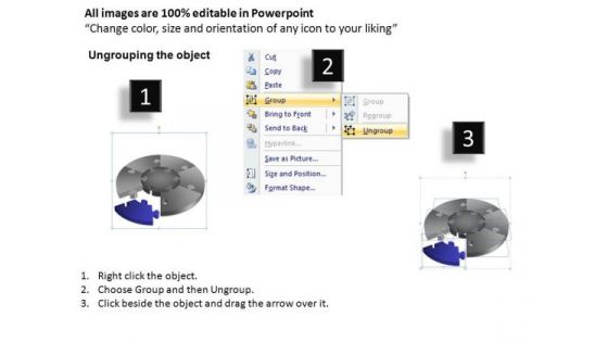 PowerPoint Themes Chart Jigsaw Pie Chart Ppt Designs
