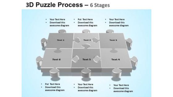 PowerPoint Themes Chart Puzzle Process Ppt Backgrounds