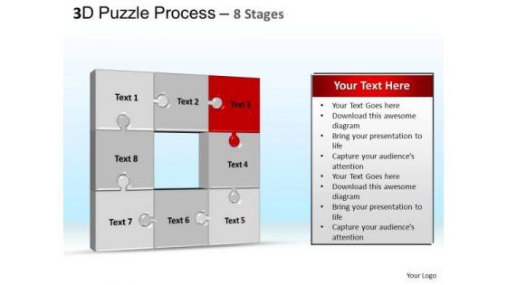 PowerPoint Themes Chart Puzzle Process Ppt Slide Designs