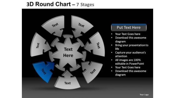 PowerPoint Themes Chart Round Chart Ppt Design Slides