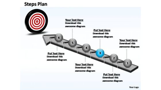 PowerPoint Themes Chart Steps Plan Ppt Slides