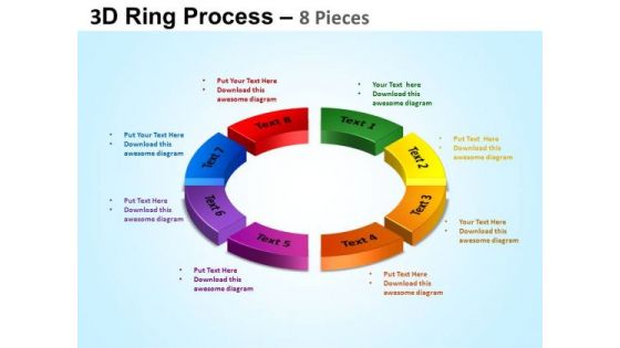 PowerPoint Themes Circle Chart Ring Process Ppt Template