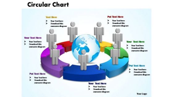 PowerPoint Themes Circular Chart With Globe Ppt Layouts