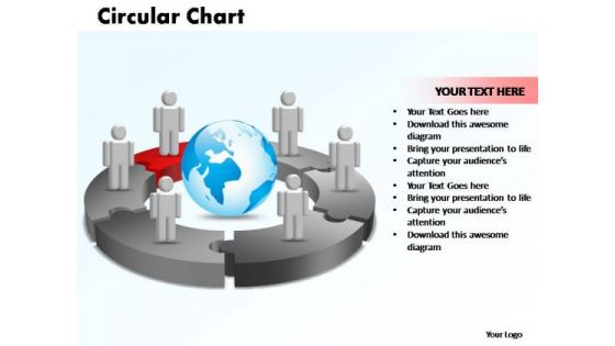 PowerPoint Themes Circular Chart With Globe Ppt Slide PowerPoint Themes Circular Chart With Globe Ppt Slide