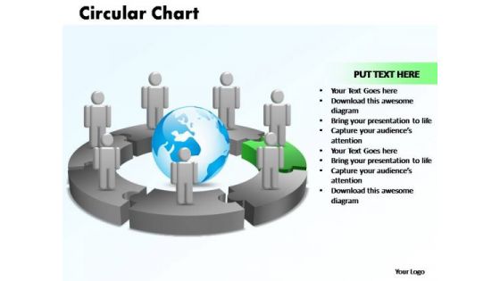PowerPoint Themes Circular Chart With Globe Ppt Slide Designs