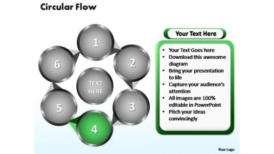 PowerPoint Themes Circular Flow Chart Ppt Design