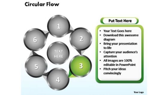 PowerPoint Themes Circular Flow Chart Ppt Designs