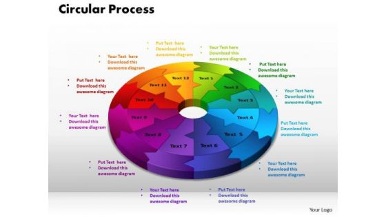 PowerPoint Themes Circular Process Success Ppt Presentation