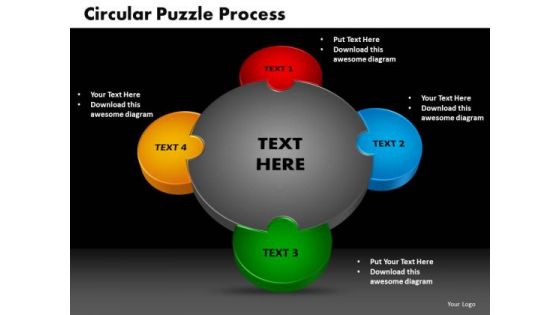 PowerPoint Themes Circular Puzzle Business Ppt Designs