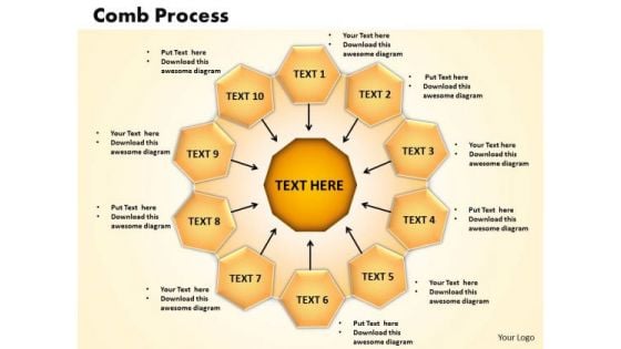 PowerPoint Themes Comb Process Business Ppt Slides