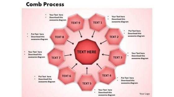 PowerPoint Themes Comb Process Success Ppt Slides